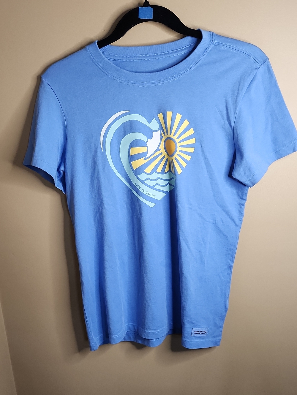 Life Is Good Tee In Blue With Sun. Size S. NWT.